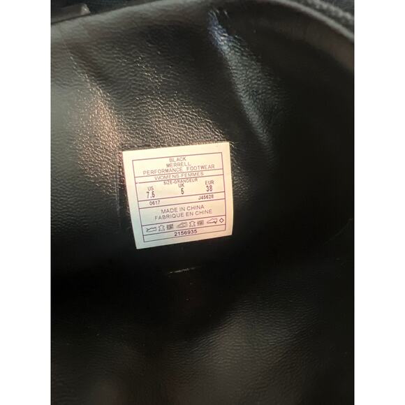 Merrell Adaline Black Canvas Leather Mid Calf Slouch Boots Size 7.5 - Picture 7 of 8